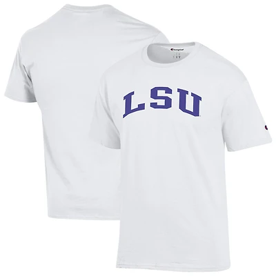 Men's Champion  White LSU Tigers Basic Arch T-Shirt