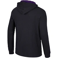 T-shirt à capuche thermique affirmatif Colosseum Black LSU Tigers pour hommes