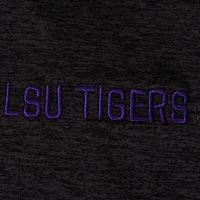Men's Colosseum Black LSU Tigers Big & Tall Down Swing Polo