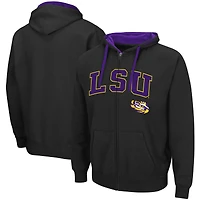 Men's Colosseum LSU Tigers Big & Tall Full-Zip Hoodie