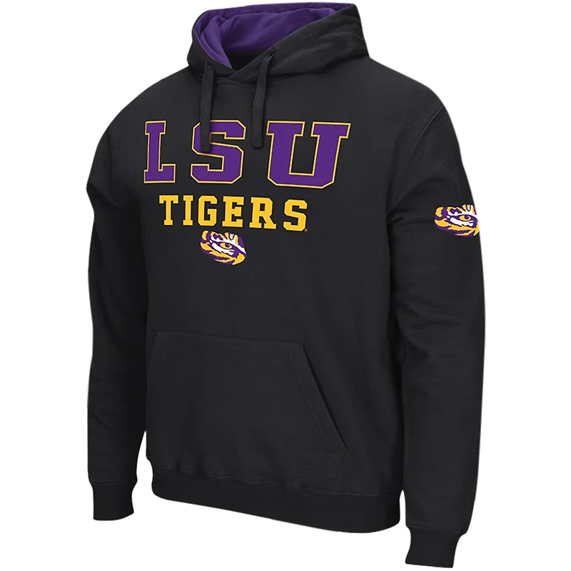 Sweat à capuche Colosseum noir LSU Tigers Sunrise pour hommes