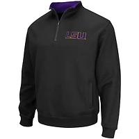 Men's Colosseum Black LSU Tigers Tortugas Logo Quarter-Zip Jacket