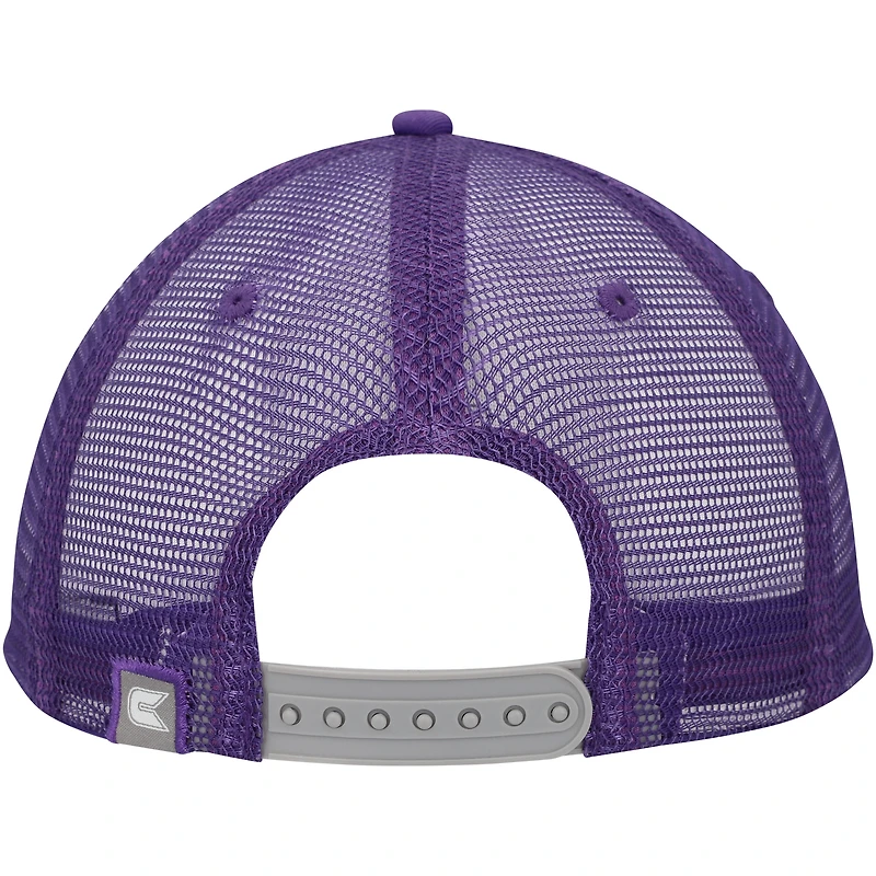 Men's Colosseum Gray/Purple LSU Tigers Love Fern Trucker Snapback Hat