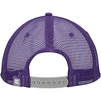 Men's Colosseum Gray/Purple LSU Tigers Love Fern Trucker Snapback Hat