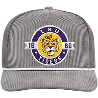 Casquette de camionneur ajustable pour homme Colosseum Grey LSU Tigers Where's My Hat Podium