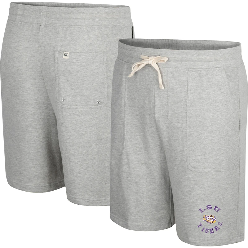 Short en éponge Colosseum gris chiné pour homme « LSU Tigers Love To Hear This »