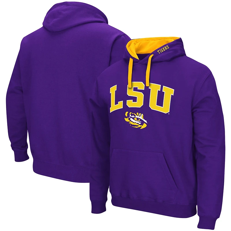 Sweat à capuche Colosseum Purple LSU Tigers Big & Tall Arch Logo 2.0 pour homme