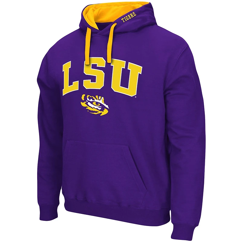 Sweat à capuche Colosseum Purple LSU Tigers Big & Tall Arch Logo 2.0 pour homme