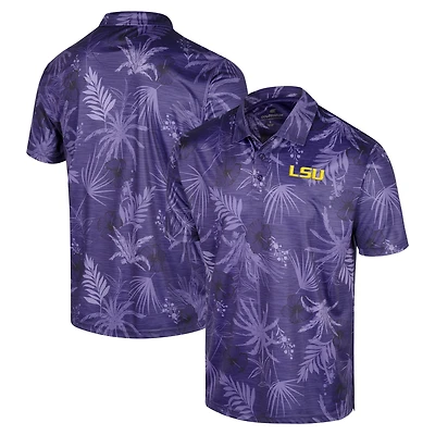 Polo Colosseum violet LSU Tigers Big & Tall Palms pour hommes