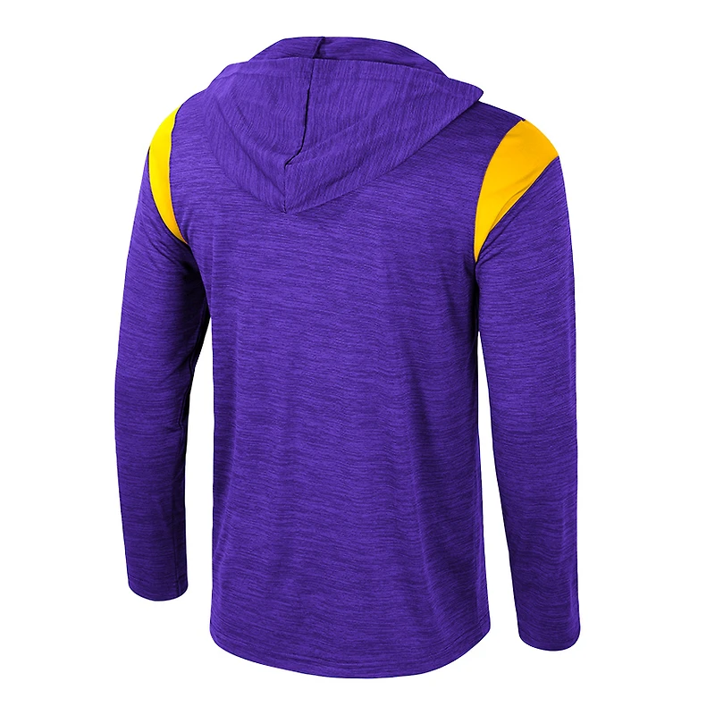 Men's Colosseum Purple LSU Tigers Dozer Half-Zip Windshirt