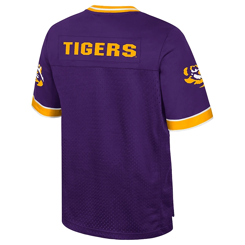 Men's Colosseum  Purple LSU Tigers Nothing But The Hits Football Jersey