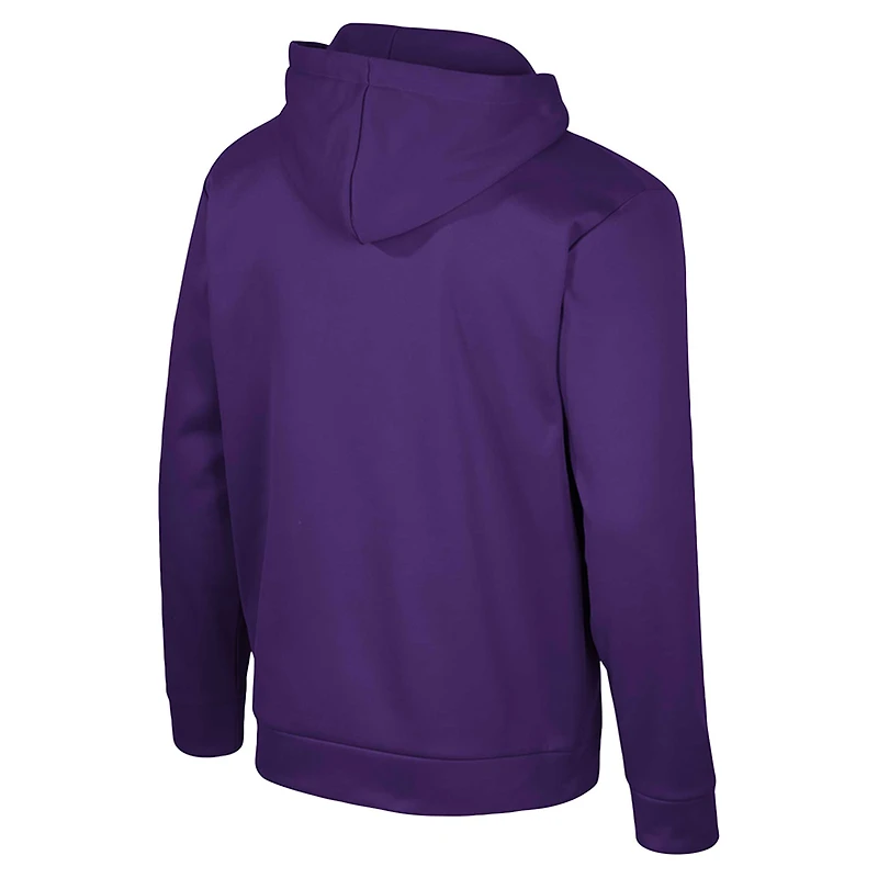 Sweat à capuche zippé 1/4 Colosseum Purple LSU Tigers pour hommes