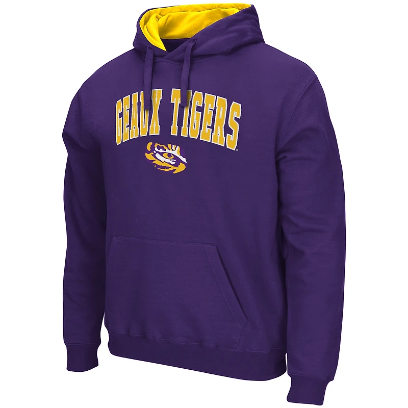 Men's Colosseum Purple LSU Tigers Rally Cry Fleece Hoodie