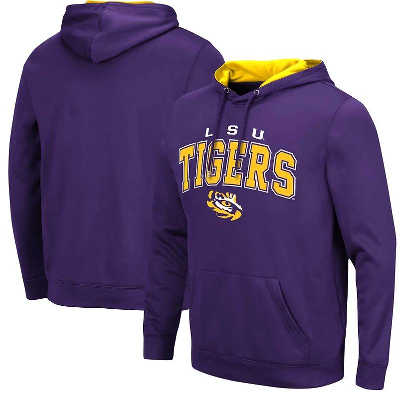 Pull à capuche Colosseum Purple LSU Tigers Resistance pour hommes