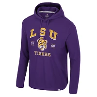 Sweat à capuche délavé violet Colosseum pour homme des LSU Tigers Simoleans