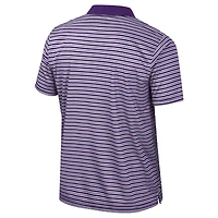 Men's Colosseum Purple LSU Tigers Striped Polo