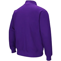 Men's Colosseum Purple LSU Tigers Tortugas Logo Quarter-Zip Pullover Jacket