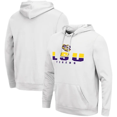 Sweat à capuche Colosseum White LSU Tigers Lantern pour homme