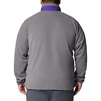Veste polaire à glissière complète Columbia Gray LSU Tigers Big & Tall Flanker™ IV pour homme