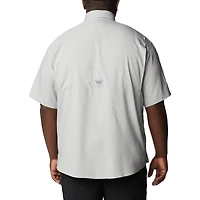 Chemise boutonnée Columbia Grey LSU Tigers Big & Tall Tamiami Omni-Shade pour hommes