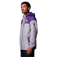 Coupe-vent Columbia LSU Tigers Flash Challenger II gris pour homme