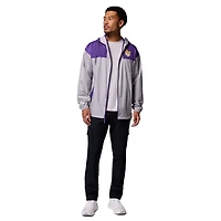 Coupe-vent Columbia LSU Tigers Flash Challenger II gris pour homme
