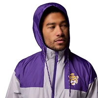 Men's Columbia  Gray LSU Tigers Flash Challenger II Windbreaker