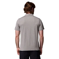 Men's Columbia Gray LSU Tigers Tech Trail Polo