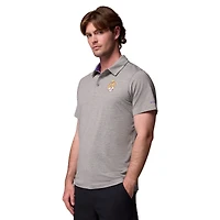 Men's Columbia Gray LSU Tigers Tech Trail Polo