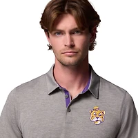 Men's Columbia Gray LSU Tigers Tech Trail Polo