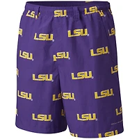 Men's Columbia Purple LSU Tigers Big & Tall Backcast Shorts