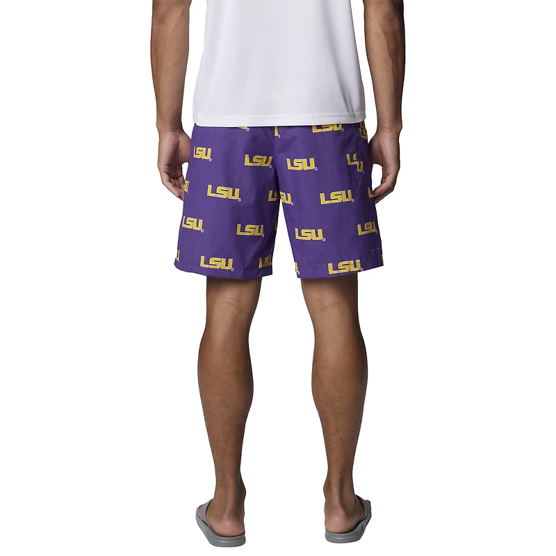 Men's Columbia Purple LSU Tigers Big & Tall Backcast Shorts