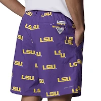 Men's Columbia Purple LSU Tigers Big & Tall Backcast Shorts
