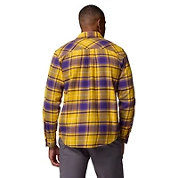 Men's Columbia  Purple LSU Tigers Flare Gun Omni-Wick Flannel Long Sleeve Button-Up Shirt