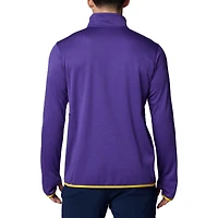 Veste polaire Omni-Wick à demi-zip Columbia Purple LSU Tigers Park View Grid pour homme