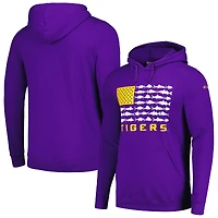 Sweat à capuche Columbia Purple LSU Tigers PFG Fish Flag II pour homme