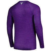 T-shirt à manches longues Columbia Purple LSU Tigers PFG Terminal Tackle Omni-Shade Raglan pour homme