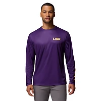 T-shirt à manches longues violet Columbia LSU Tigers PHG Terminal Shot pour homme