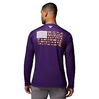 Men's Columbia  Purple LSU Tigers PHG Terminal Shot Long Sleeve T-Shirt