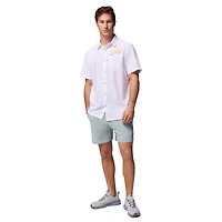 Men's Columbia White LSU Tigers Slack Tide Camp Button-Up Shirt