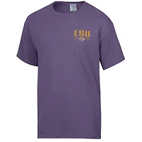 Men's ComfortWash  Purple LSU Tigers Big Name T-Shirt