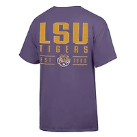 Men's ComfortWash  Purple LSU Tigers Big Name T-Shirt