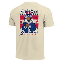 Men's  Cream LSU Tigers Uncle Sam Mascot T-Shirt