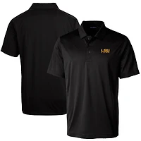 Men's Cutter & Buck  Black LSU Tigers Alumni Logo Prospect Textured Stretch Polo