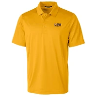 Men's Cutter & Buck  Gold LSU Tigers Alumni Logo Prospect Textured Stretch Polo