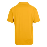 Men's Cutter & Buck  Gold LSU Tigers Alumni Logo Prospect Textured Stretch Polo
