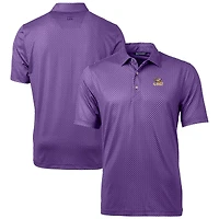Polo violet Cutter & Buck pour homme, motif bannière Pike, taille grande et grande, des Tigers de LSU