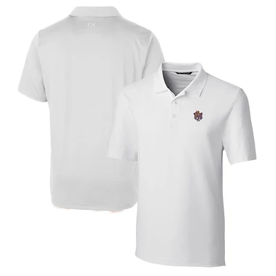 Men's Cutter & Buck White LSU Tigers Forge Stretch Polo