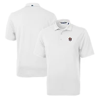Men's Cutter & Buck White LSU Tigers Team Big Tall Virtue Eco Pique Recycled Polo