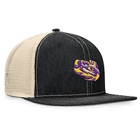 Men's Fanatics Black/Natural LSU Tigers Legend Trucker Snapback Hat